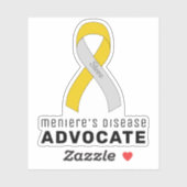 Sticker Vinyl pour avocat de la maladie de Meniere (Feuille)