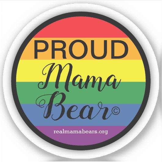 Sticker Vinyl pour maman fière (Devant)