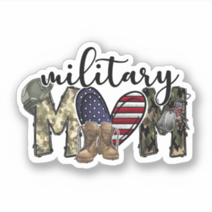 Sticker Vinyl pour maman militaire