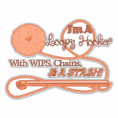 Sticker Vinyl Puns Crochet (Devant)