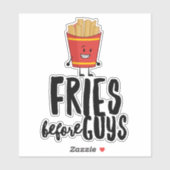 Sticker Vinyl Quotable Fries Français (Feuille)