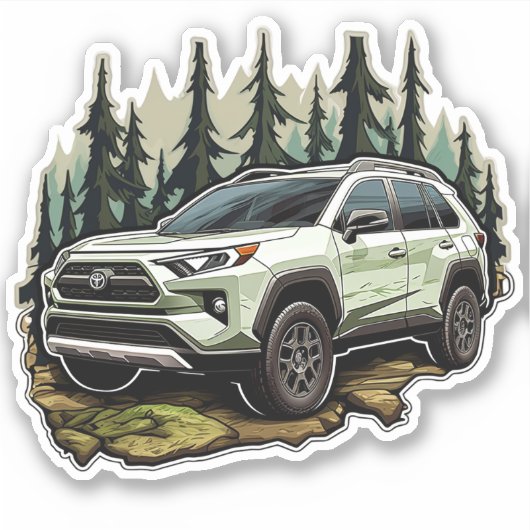sticker Vinyl Rav 4 (Devant)