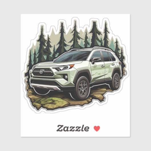 sticker Vinyl Rav 4 (Feuille)