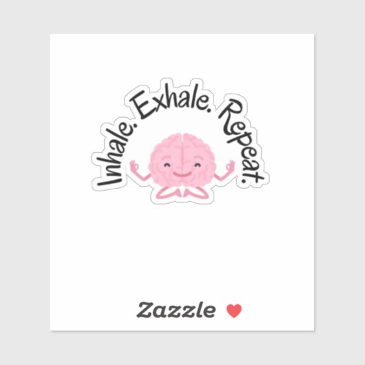 Sticker Vinyl Respiration Cerveau (Feuille)