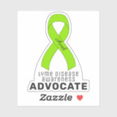 Sticker Vinyl Sensibilisation à la Maladie de Lyme (Feuille)