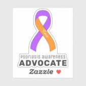 Sticker Vinyl Sensibilisation au psoriasis (Feuille)