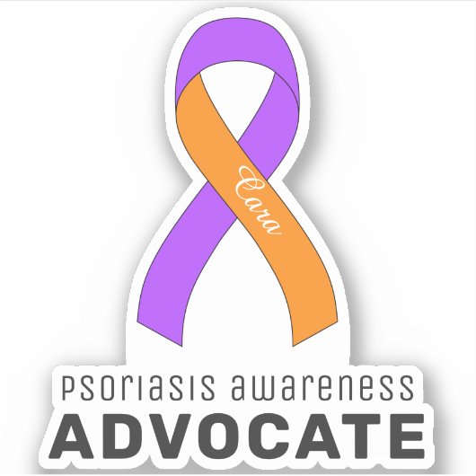 Sticker Vinyl Sensibilisation au psoriasis (Devant)