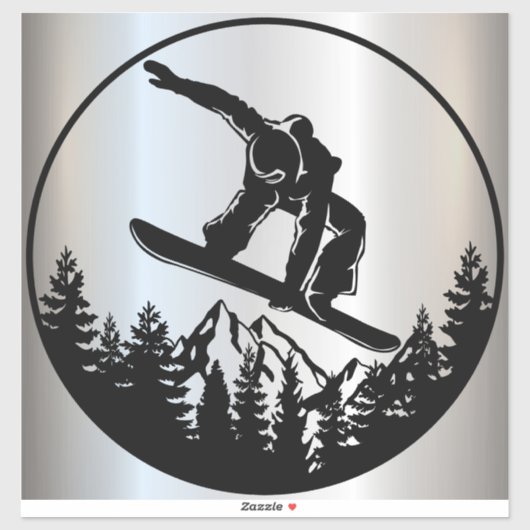 Sticker Vinyl Snowboard (Feuille)