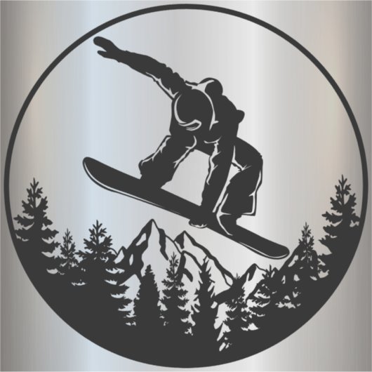 Sticker Vinyl Snowboard (Devant)