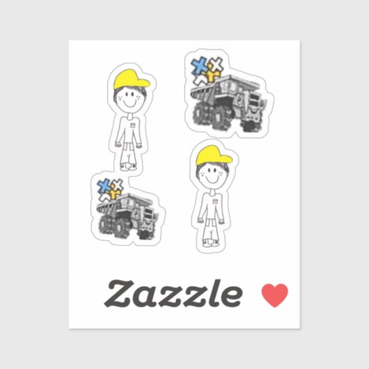 STICKER VINYL - SON+CAMION (Feuille)