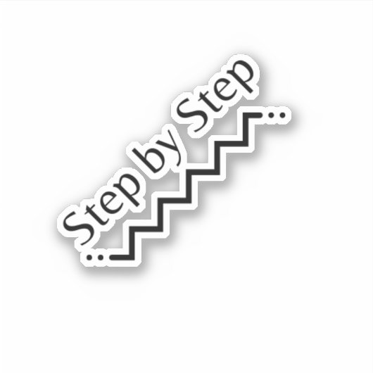 Sticker Vinyl Step by Step (Devant)