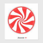 Sticker Vinyl Swirls Peppermenthe (Feuille)