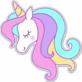 Sticker Vinyl Unicorn (Devant)