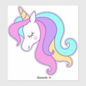 Sticker Vinyl Unicorn (Feuille)