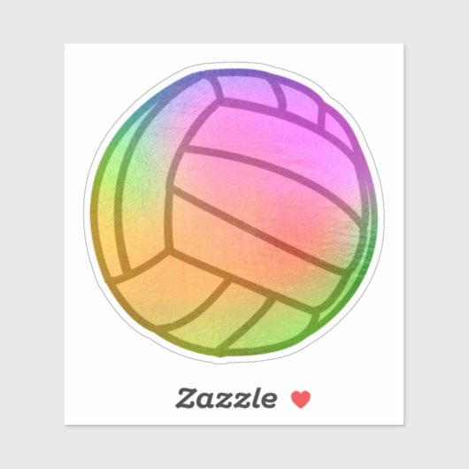 Sticker Vinyl volleyball (Feuille)
