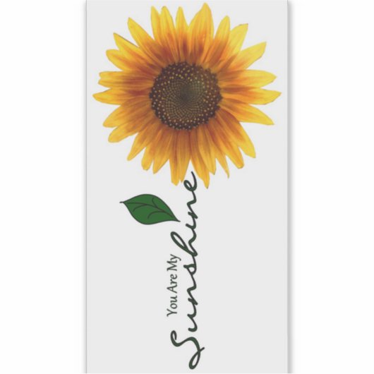 Sticker Vinyl - Vous Êtes Mon Soleil (Devant)