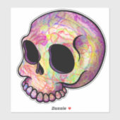 Sticker Vinyle à crâne Holo (Feuille)