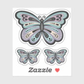 Sticker Vinyle à papillon gras (Feuille)