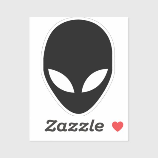 sticker vinyle Alien (Feuille)