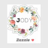 Sticker vinyle baby shower (Feuille)