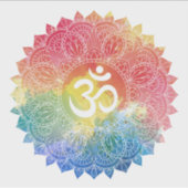 STICKER VINYLE COUPÉ SUR MESURE : RAINBOW MANDALA (Devant)