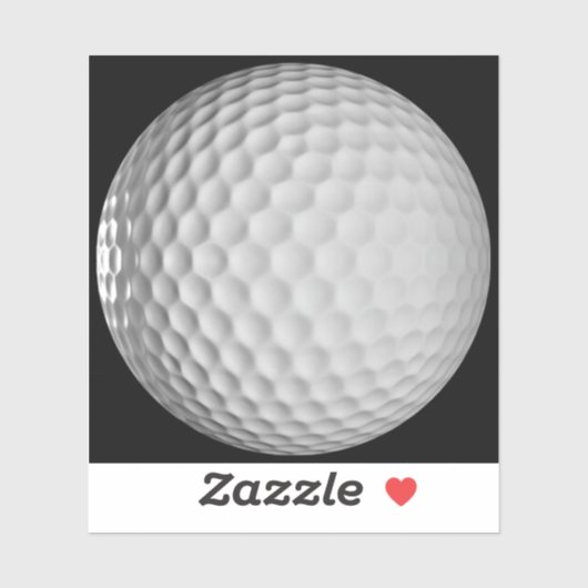 Sticker Vinyle de balle de golf (Feuille)