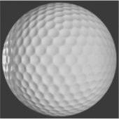 Sticker Vinyle de balle de golf (Devant)
