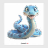 sticker vinyle de serpent mou (Feuille)