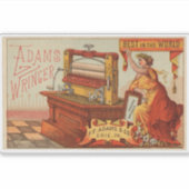 Sticker Vinyle découpé pour lave-linge à essoreuse (Devant)