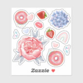 Sticker vinyle découpé sur mesure. (Feuille)