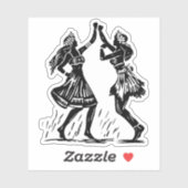 sticker vinyle Hula Dancer (Feuille)
