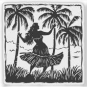 sticker vinyle Hula Dancer (Devant)