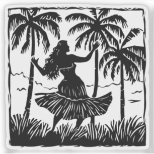 sticker vinyle Hula Dancer