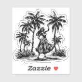 sticker vinyle Hula Dancer (Feuille)