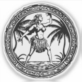 sticker vinyle Hula Dancer (Devant)