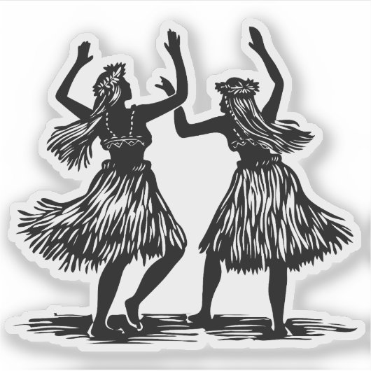 sticker vinyle Hula Dancer (Devant)