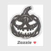 sticker vinyle Jack-o-lanterne (Feuille)