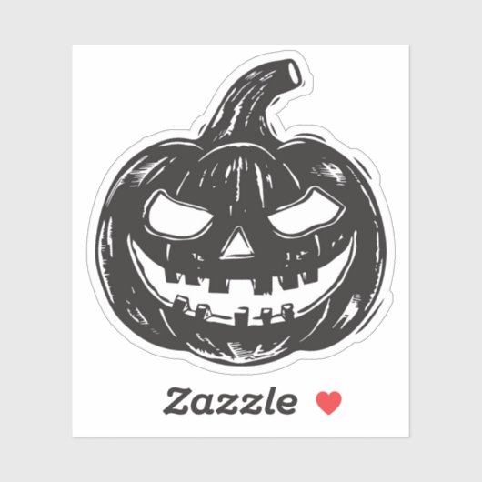 sticker vinyle Jack-o-lanterne (Feuille)