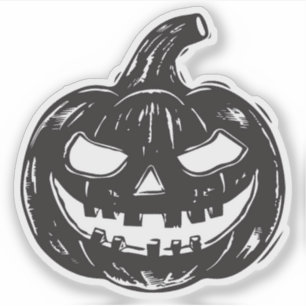 sticker vinyle Jack-o-lanterne