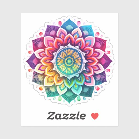 sticker vinyle Mandala (Feuille)