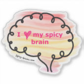sticker vinyle Neurospicy idéal pour les ordinateu (Devant)