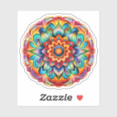 sticker vinyle Rainbow Mandala (Feuille)