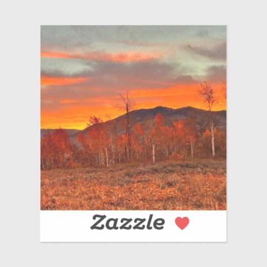 Sticker Vinyle Sky on Fire (Feuille)