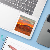 Sticker Vinyle Sky on Fire (Ordinateur portable avec iPhone)