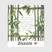 Sticker Vinyle sur mesure personnalisable avec verset Bamb (Feuille)