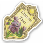 Sticker Violet de parfum français antique (Devant)