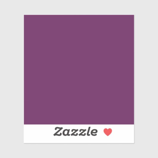 Sticker Violet de raisin (couleur solide) (Feuille)