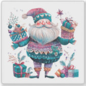 Sticker violet pour Joyeux Noël ! (Devant)