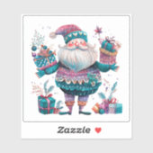 Sticker violet pour Joyeux Noël ! (Feuille)