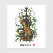 Sticker Violon et serpent (Feuille)